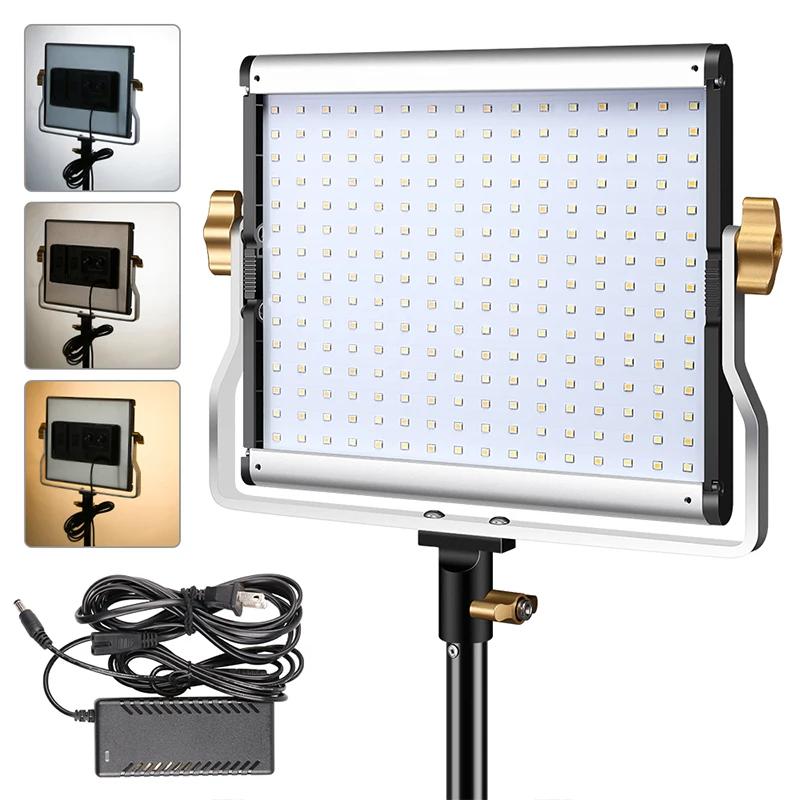 SH LED 비디오 조명, 사진 촬영 밝기 조절 평면 패널 필 램프, 라이브 스트리밍 사진 스튜디오 라이트 패널, 3200-5600K, 20W